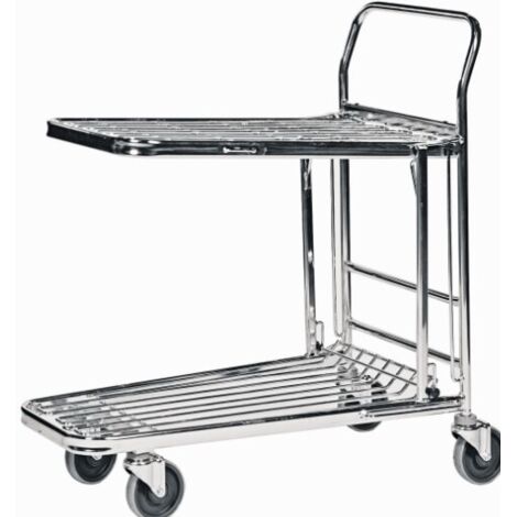Rollcart C+C Wagen mit 2 Ladeflächen 750x350 / 750x430mm Rohr