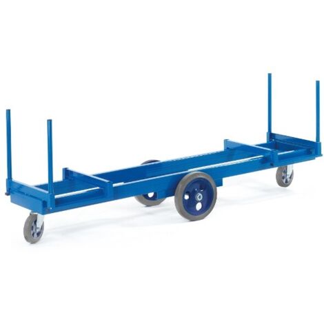Rollcart Langmaterialwagen 2000 x 600 x 420 mm LxBxH Elastikvollgummi