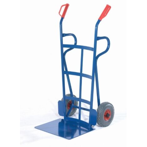 Rollcart Reifenkarre mit Rückwand aus Flacheisen Schaufelbreite 500mm Vollgummi