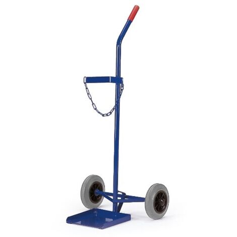Rollcart Stahlflaschenroller 100kg Traglast für eine 40-50l Flasche Vollgummi