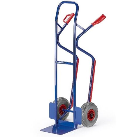 Rollcart Stapelkarre mit Treppenrutschkufen aus Stahlrohr 250x60mm Vollgummi