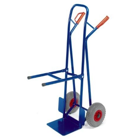 Rollcart Stuhl-Stapelkarre aus Stahlrohr Vollgummi