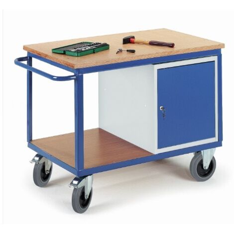 Rollcart Werkstattwagen mit Stahlschrank 600kg Tragkraft