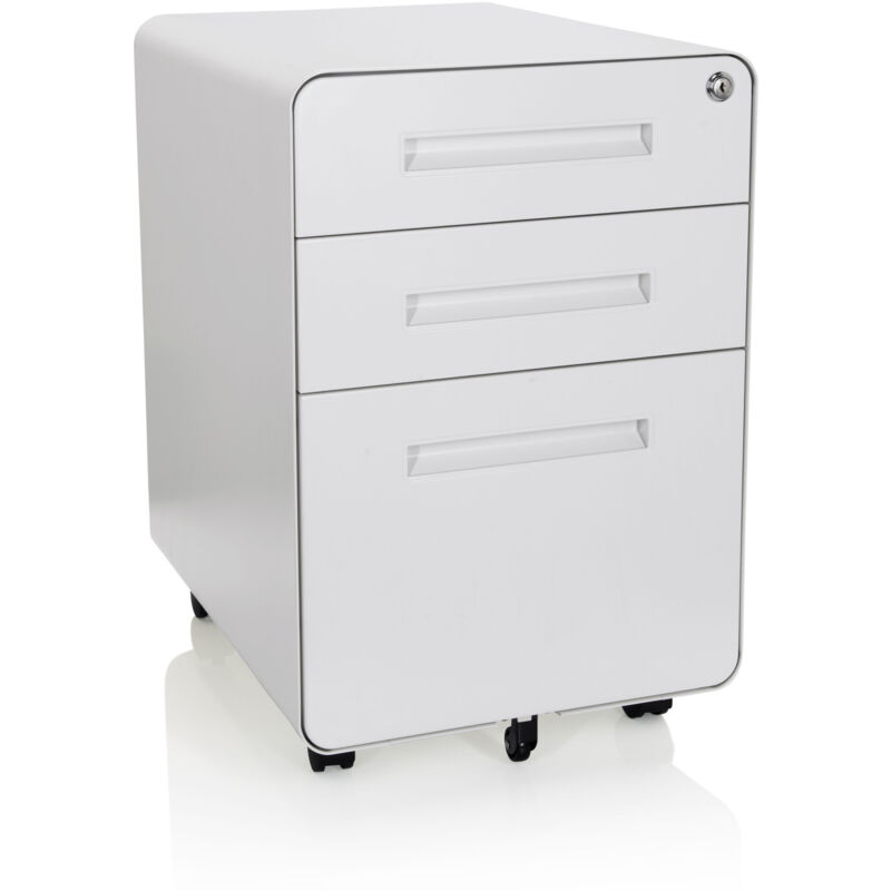 Rollcontainer Color Plus I Metall Weiß Hjh Office