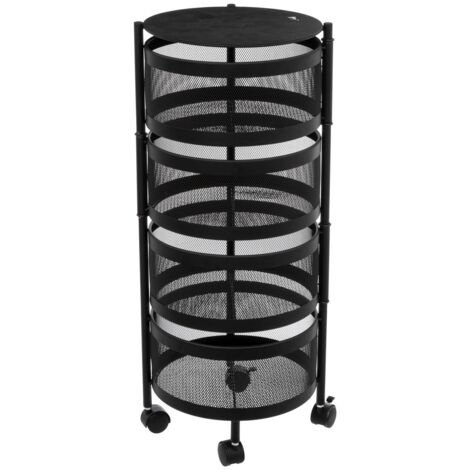Rollcontainer mit 3 etagen - schwarz mayaj - 5 five simply smart - Schwarz