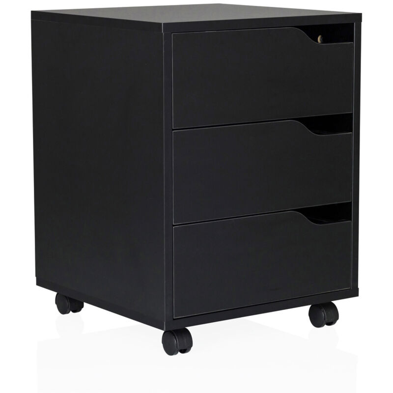 Rollcontainer Organiser I Schwarz / Schwarz Hjh Office