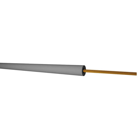 Rolle 100 m flexibles Kabel (1 x 1,5 mm), grau