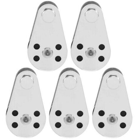Rolle da 5 parti in acciaio inox M25 per sollevamento, traino e applicazioni con corde/cavi, montaggio a sospensione