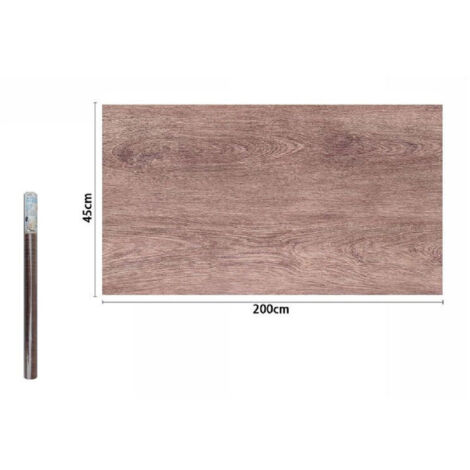 Rolle De Film Adhésif Pour Le Mur Effet Bois 45cmx2mt