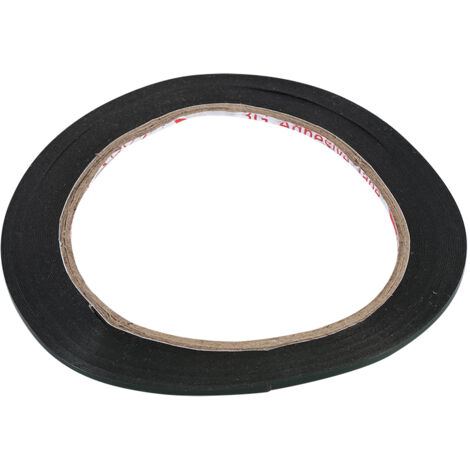 Rolle extra starkes, schwarzes, doppelseitiges Schaumstoffklebeband, 10 Meter lang, 2 mm breit