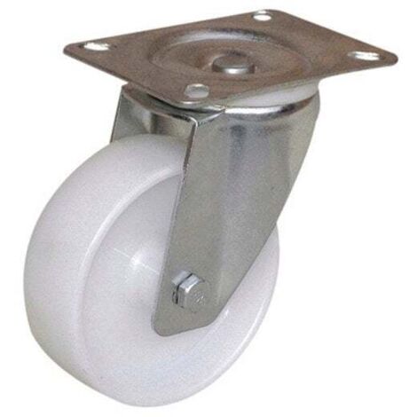 Rolle PORT-ROLL D.80 mm, Schwenkplatte 105x80 mm, Höhe 107 mm