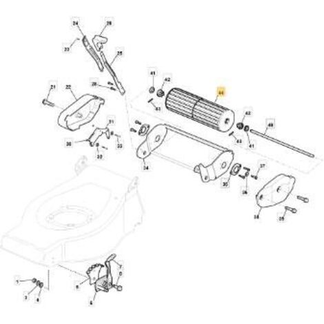 ROLLE TD/CA/M 48 TR ORIGINAL STIGA - 381007401/0