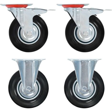 Rollen 4 Stk. 125 mm