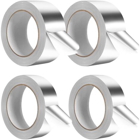 Rollen Aluminiumfolienband, 5 cm x 20 m/3 cm x 20 m Aluminiumfolienband, wasserdichtes und hitzebeständiges Aluminiumfolienband für Reparatur, Isolierung, Abdichtung