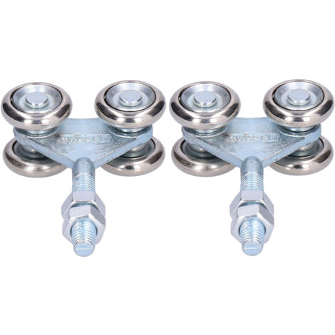 Rollen für Glasschiebetüren, Montagezubehör für Scheunentüren, Durchmesser 35 mm, 2er-Pack