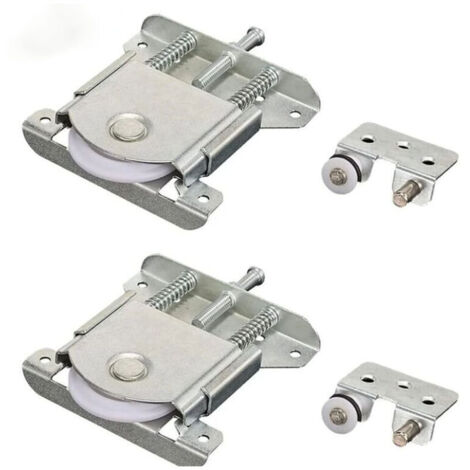 Rollenpaare für Schiebetüren, Rollen für Schränke, Fenster und Schiebetüren (silber)