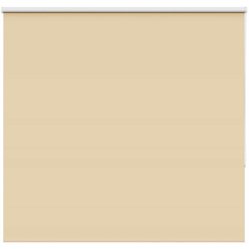 Roller Blind Blackout Beige 145x130 Cm Fabric Width 141.6 Cm Polyester Vidaxl