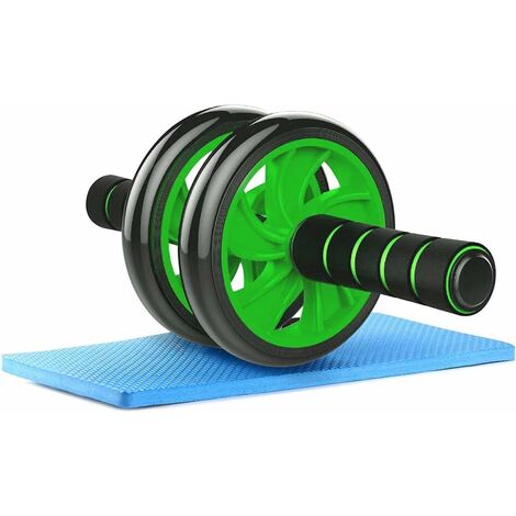 Roller-Roue Exercice, AB Wheel Appareil d'entrainement, Roue Abdominale Homme, AB Roller Wheel, Roue De Fitness, Roue Fitness at Home(vert) LangRay