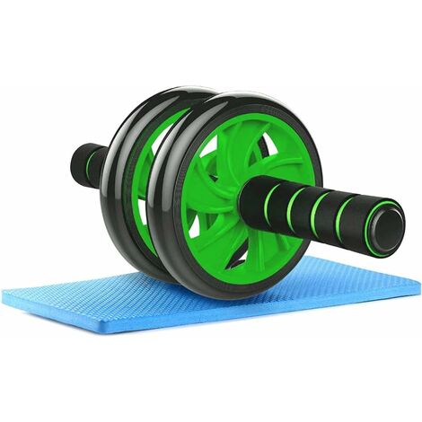 Roller-Roue Exercice, AB Wheel Appareil d'entrainement, Roue Abdominale Homme, AB Roller Wheel, Roue De Fitness, Roue Fitness at Home(vert) LITZEE