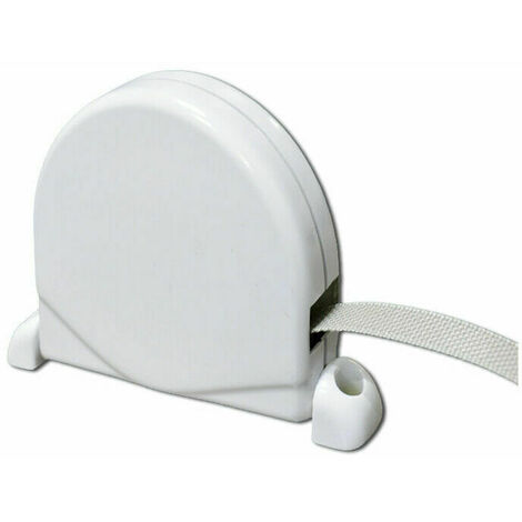 Roller Shutter Strap Winder, ABS Screw-On Roller Shutter Belt Winder incl 5m Roller Shutter Strap, White