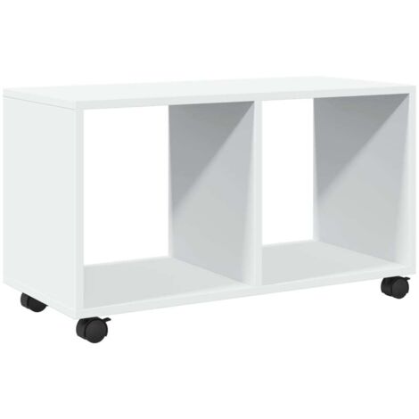 Rolling Cabinet White 72x33x42.5 cm Engineered Wood vidaXL