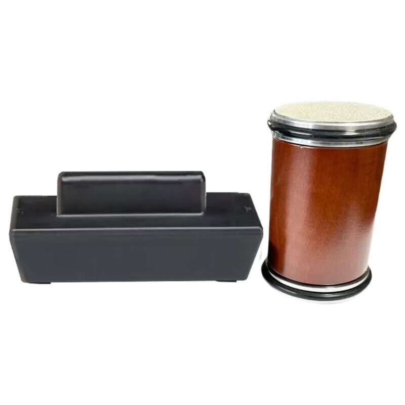 Rolling Knife Sharpener Tool Kit, Diamond&Ceramic Knife Sharpening System Set, Multi-Angle Magnetic Roller Sharpeners for Kitchen Knives, Small, Brown