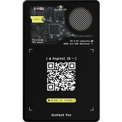 Rolling Square AirCard Pro BT Tracker for Apple Black