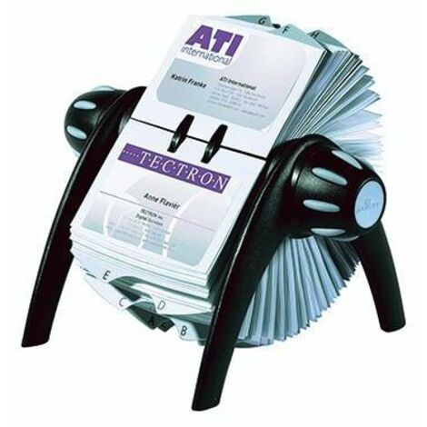 Rollkartei VISIFIX® FLIP VEGAS 104 x 72 mm (B x H) Kunststoff schwarz