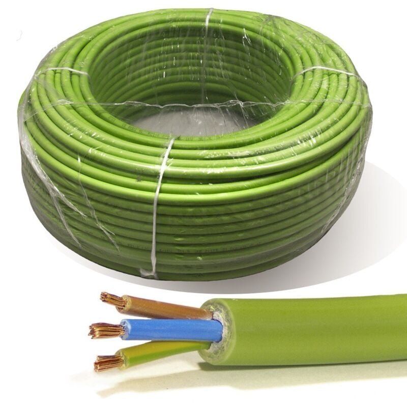 

Rollo 100 mtrs. Manguera 3X1,5 mm² FLEXIBLE Libre de halógenos RZ1-K (AS) 1KV.