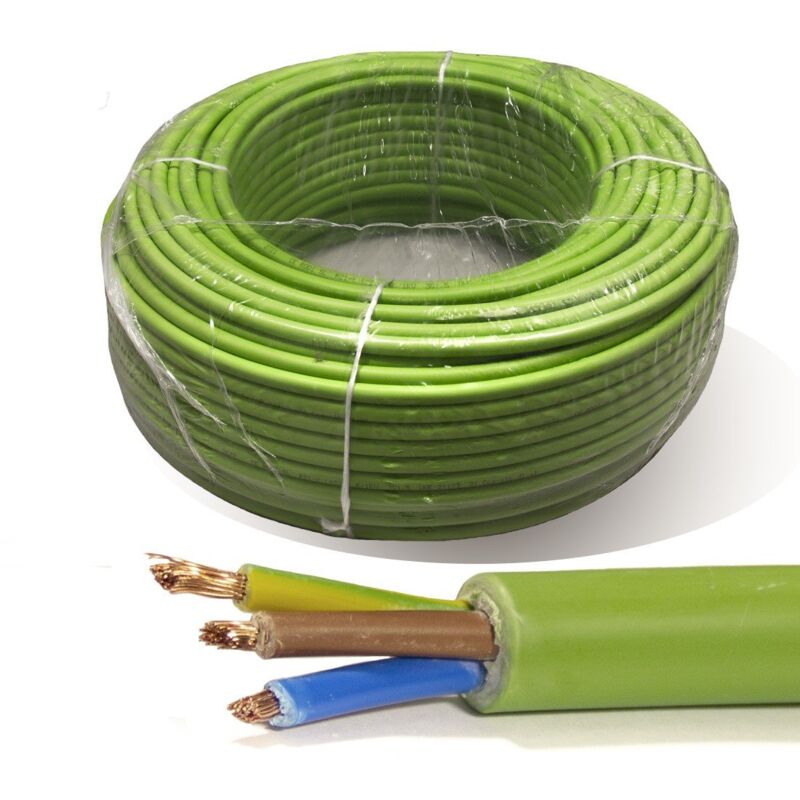 

Rollo 100 mtrs. Manguera 3X2,5 mm² FLEXIBLE Libre de halógenos RZ1-K (AS) 1KV