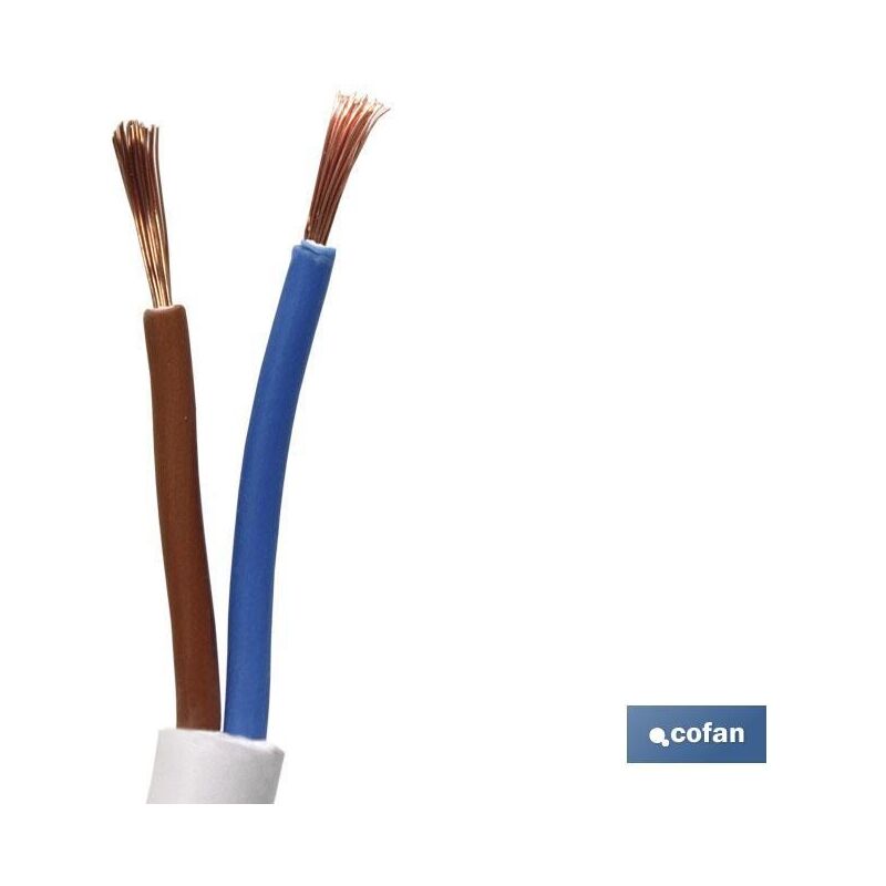 

Rollo 100m manguera blanco h05vv-f 2x1mm