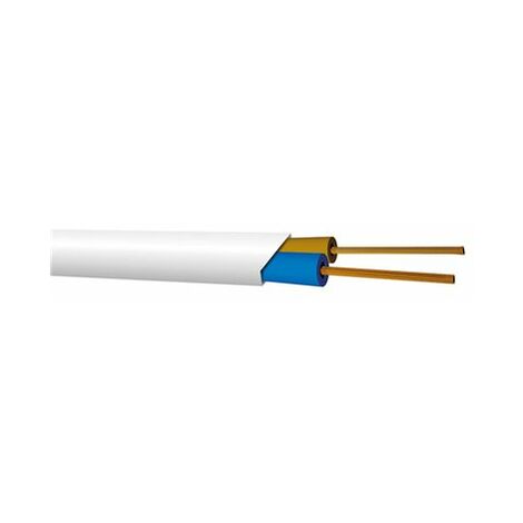 Rollo 100M Manguera plana (2x1.5mm) Blanco