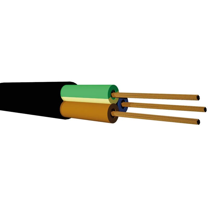 

Rollo 100M Manguera VV-K flexible (3x1.0mm) Negro