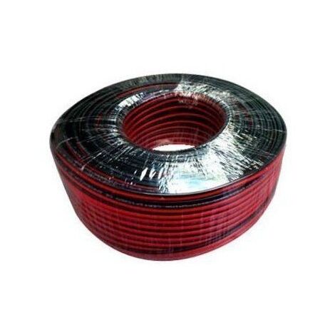 Cable Audio 100 Metros Cable De Altavoz Electrosmart - 100 M, 2x0.50 Mm, Rojo Y Negro Cable 2x0.50mm Hifi