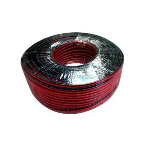 Rollo 100mts cable paralelo 2X1 mm² rojo/negro
