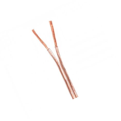 Rollo 100mts cable paralelo 2X1 mm² Transparente CCA