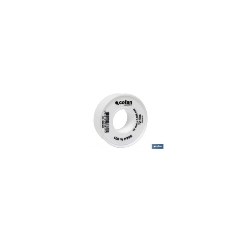 

Rollo 12 mts cinta ptfe de 12mm x 0076mm venta unitaria