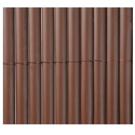 Rollo 1x3mt cañizo pvc marron media caña nortene