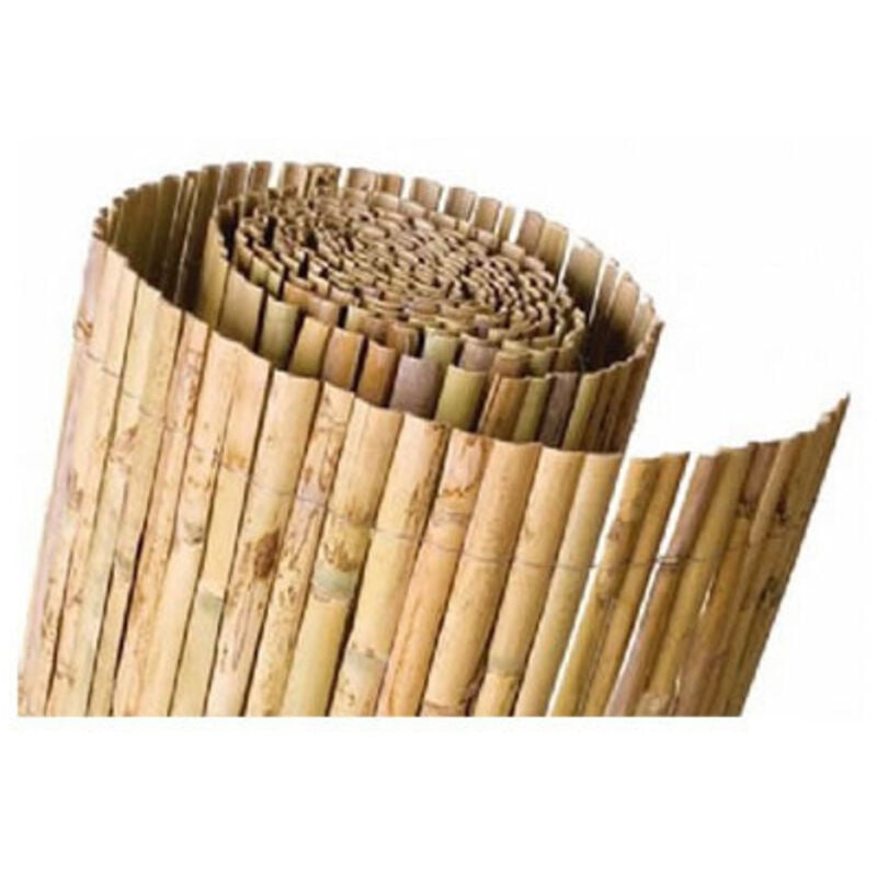 Rouleau 1x5mt roseau demi-rond naturel