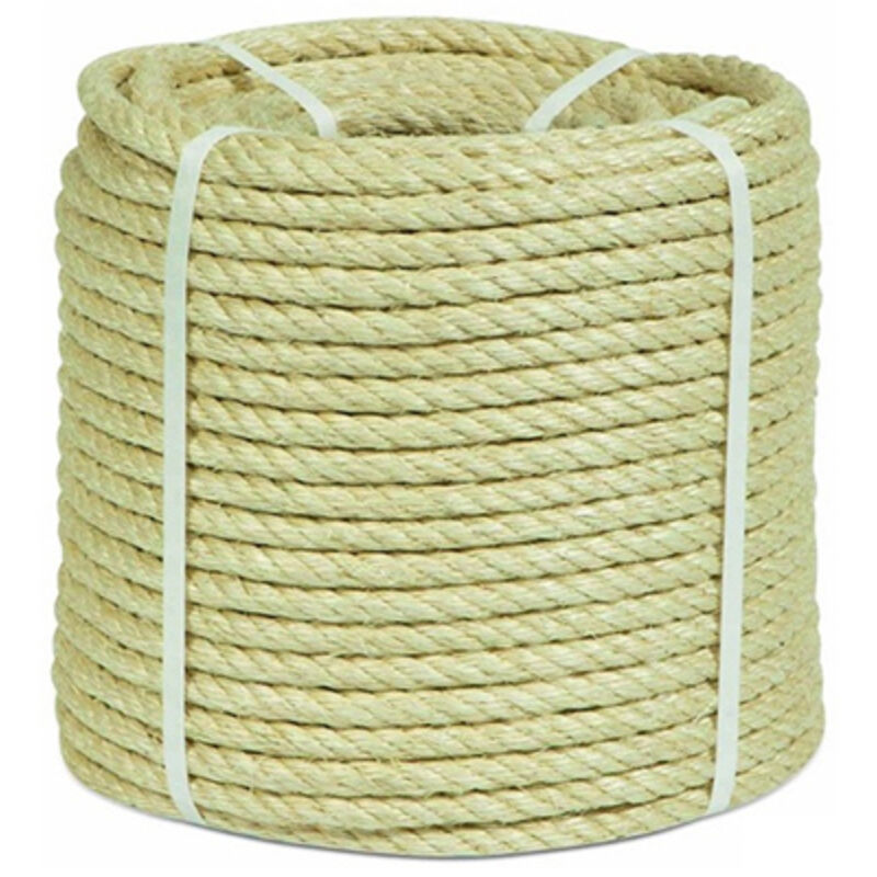 Rouleau de 200 m de corde en sisal 8 mm 072028