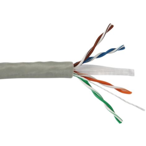 Rollo 305m cable de red UTP Cca datos CAT6 LSZH Libre de halógenos