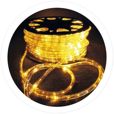Rollo 48M tubo LED flexible Amarillo
