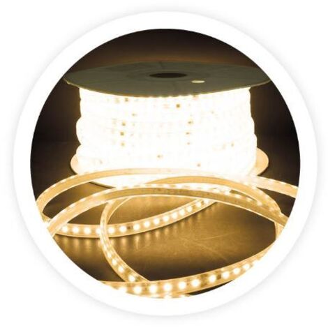 Rollo 50M tira LED 17W/M 3000K IP65 230V regulable