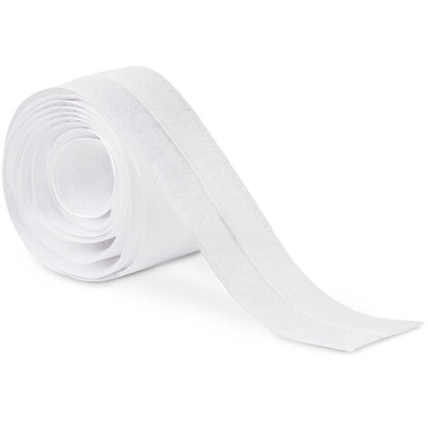 Rollo Adhesivo Nylon Poliéster 1.5mx2cm Blanco Fuerte Adhesión Reutilizable Inofix