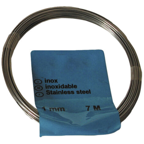 ROLLO ALAMBRE INOX.C/SOPORT 1MM X 7M