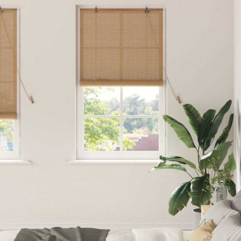 Rollo Braun 80 x 220 cm Bambus vidaXL