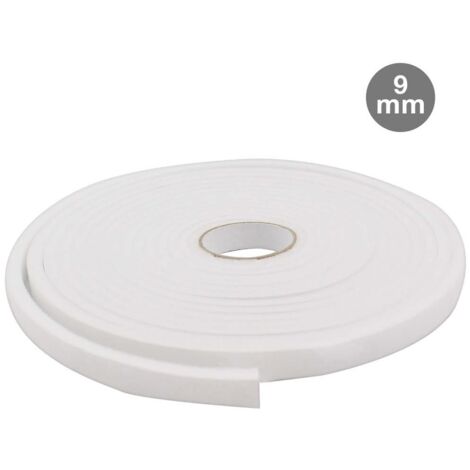 Rollo burlete adhesivo espuma 9mm 10M Blanco GSC 003803806