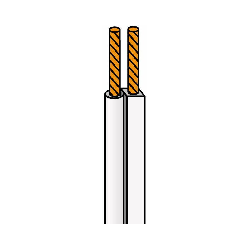 

Rollo Cable Altavoz 2X0,75 100M. Blanco