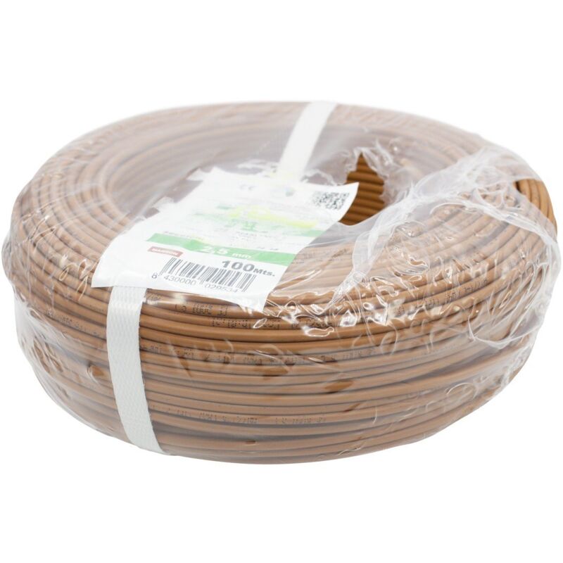 

Rollo Cable Flexible 100mtrs 2,5 mm² . Libre de Halógeno -CPR- | Marrón