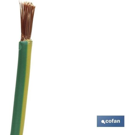 Rollo cable h07v-k 1x6mm2 amar/ver (100m)